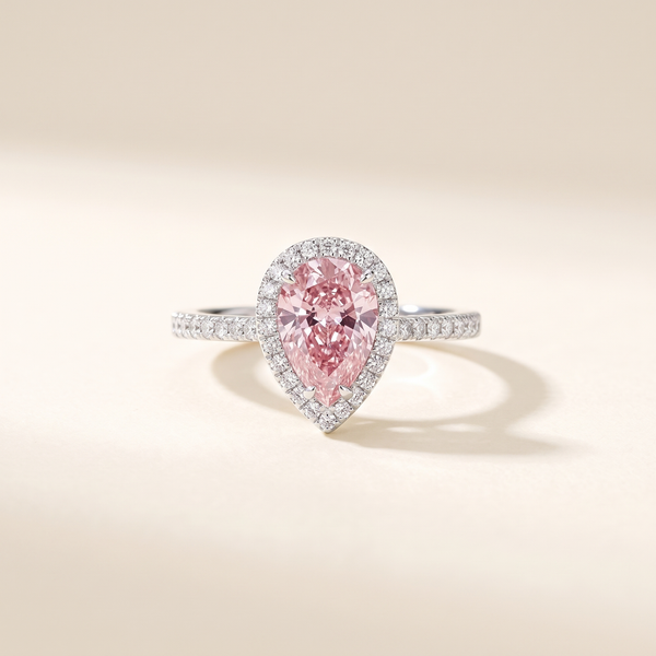 Teardrop Pink Sapphire Ring – Albella Jewelry