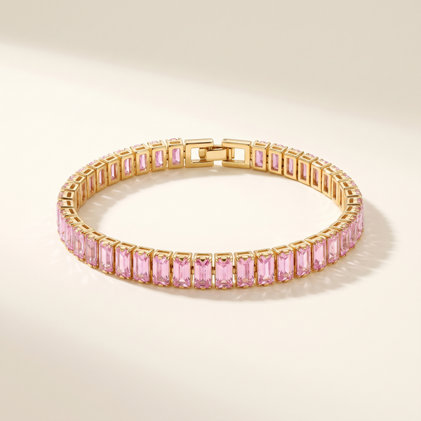 Pink Sapphire Vertéa Tennis Bracelet – Albella Jewelry
