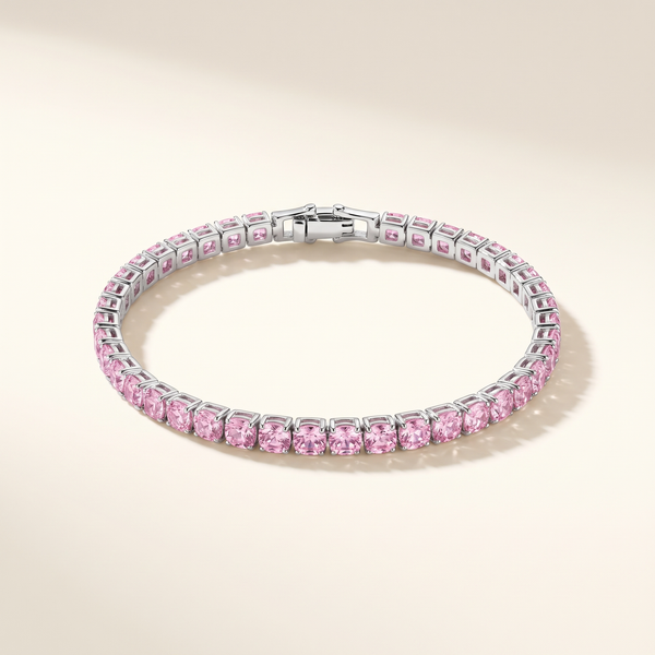 Pink Sapphire Tennis Bracelet – Albella Jewelry