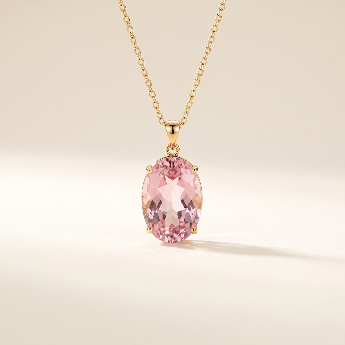 Pink Sapphire Imperial Oval Necklace – Albella Jewelry