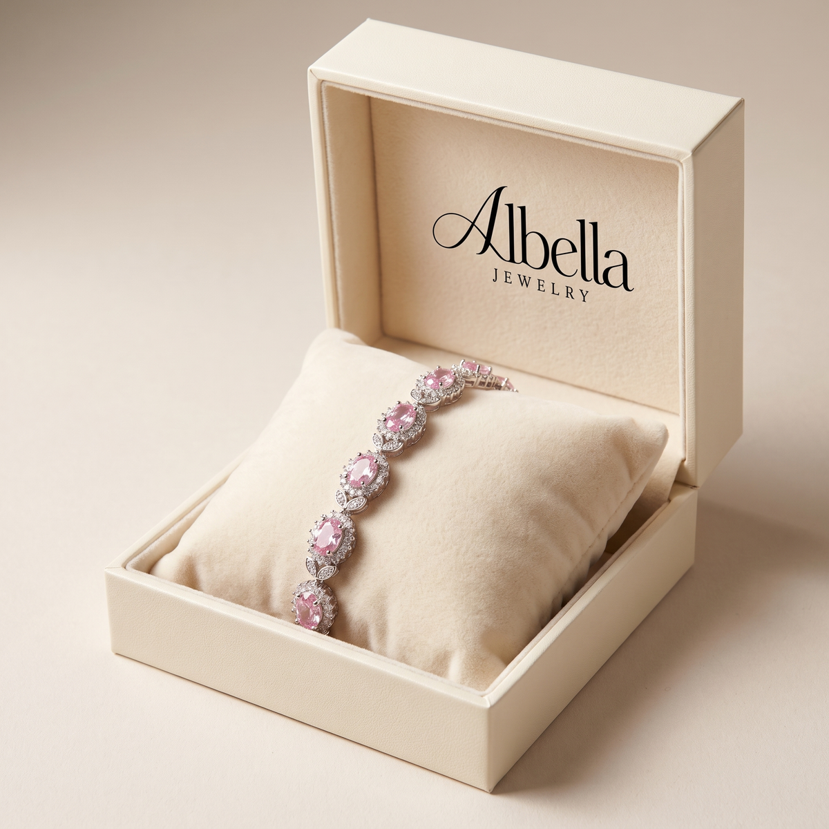 Iridessa Pinkthorn Bracelet in Albella Jewelry gift box
