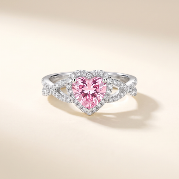 Amour Twist Halo Ring – Albella Jewelry