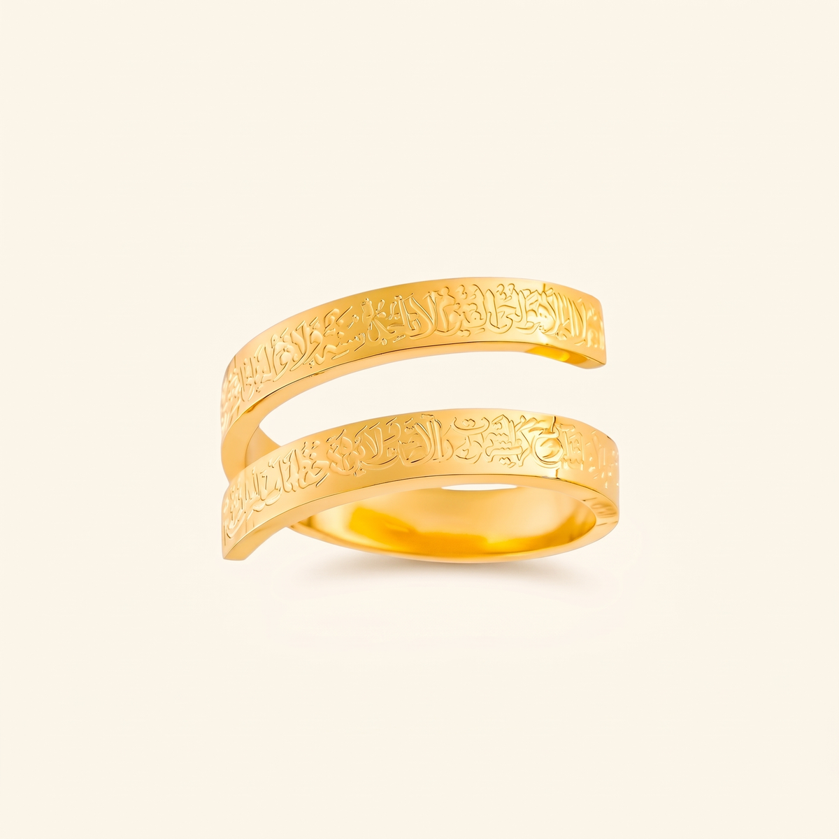 Engraved Spiral Ring – Albella Jewelry
