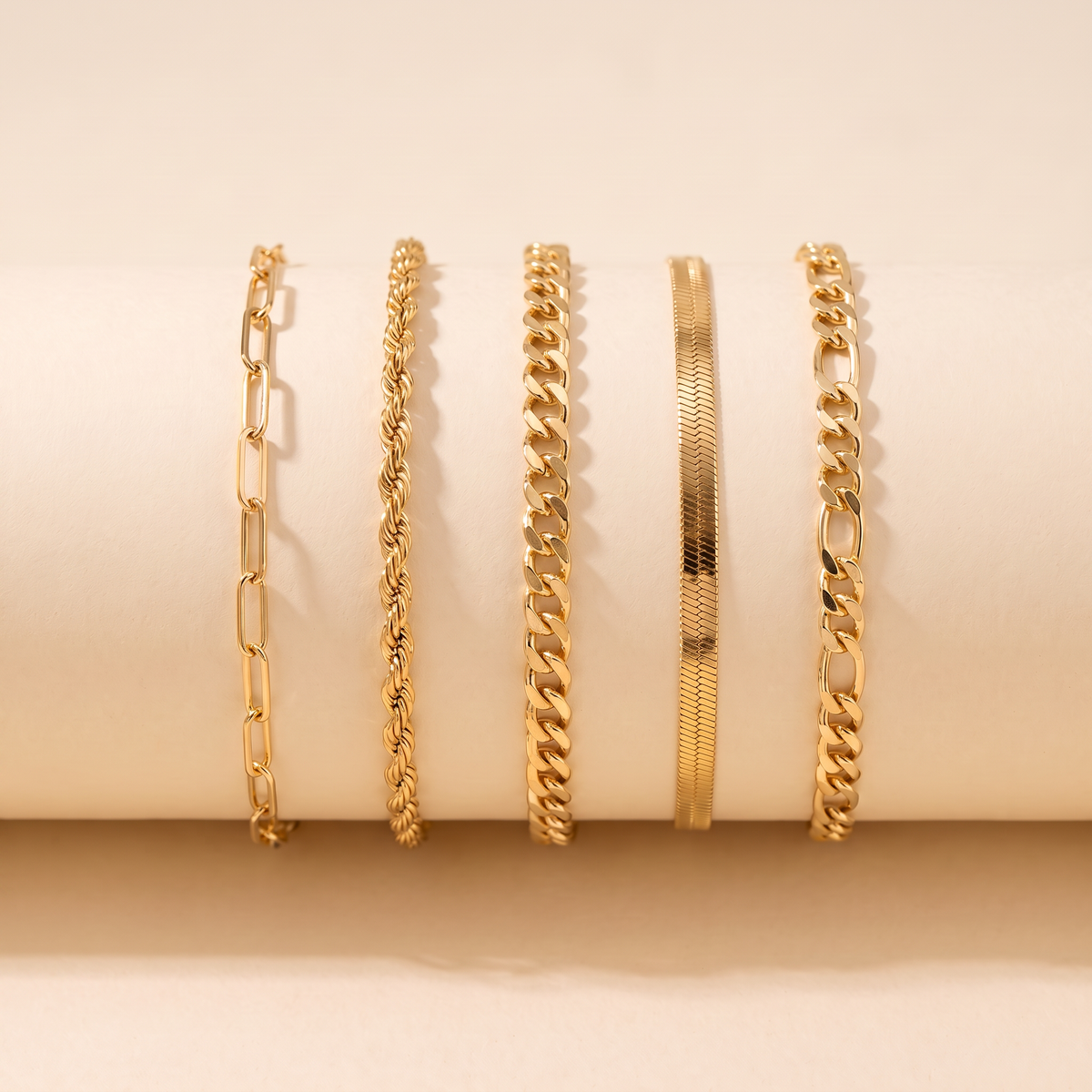 Ellis Gold Bracelet Set – gold