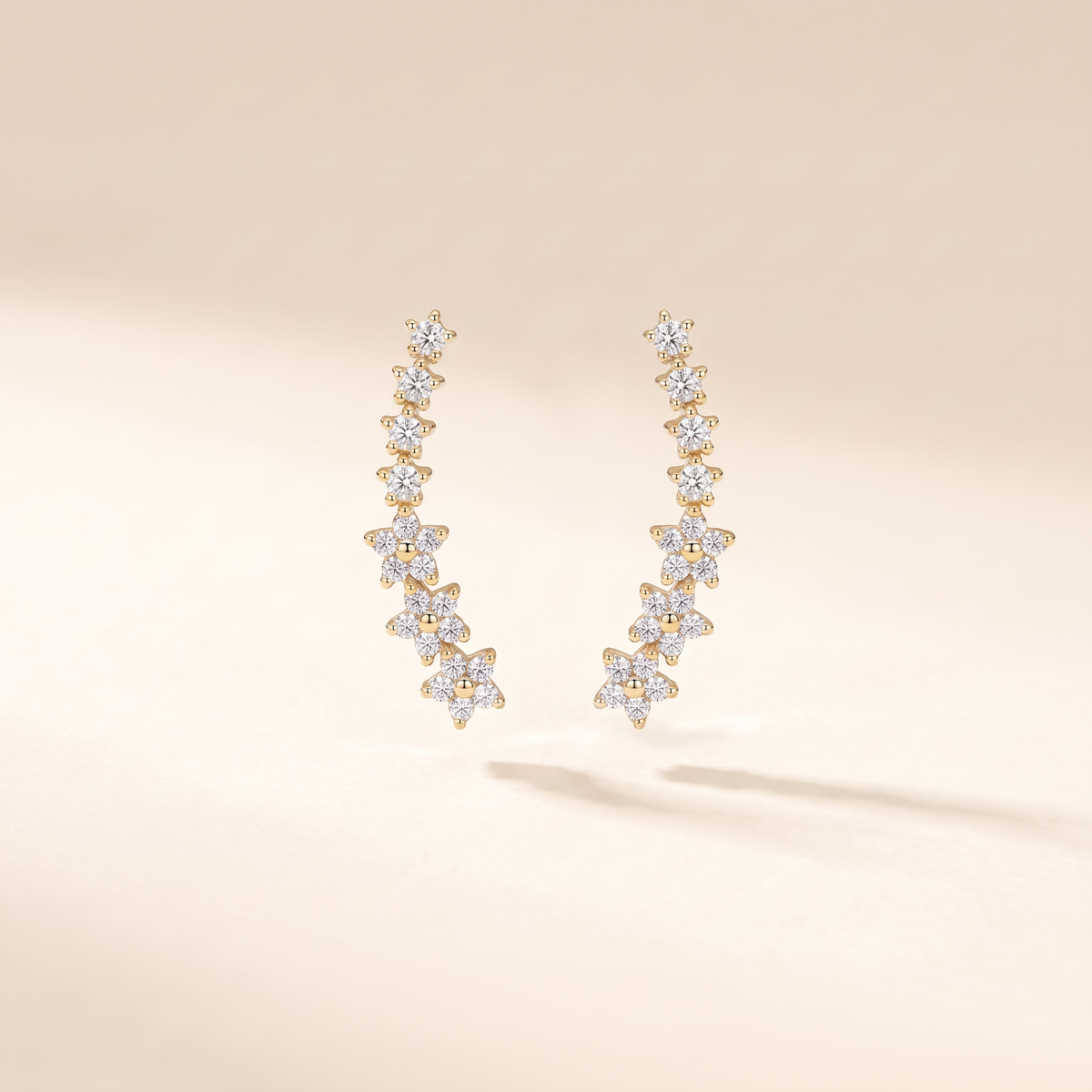 Evelyn Timeless Floral Earrings – gold