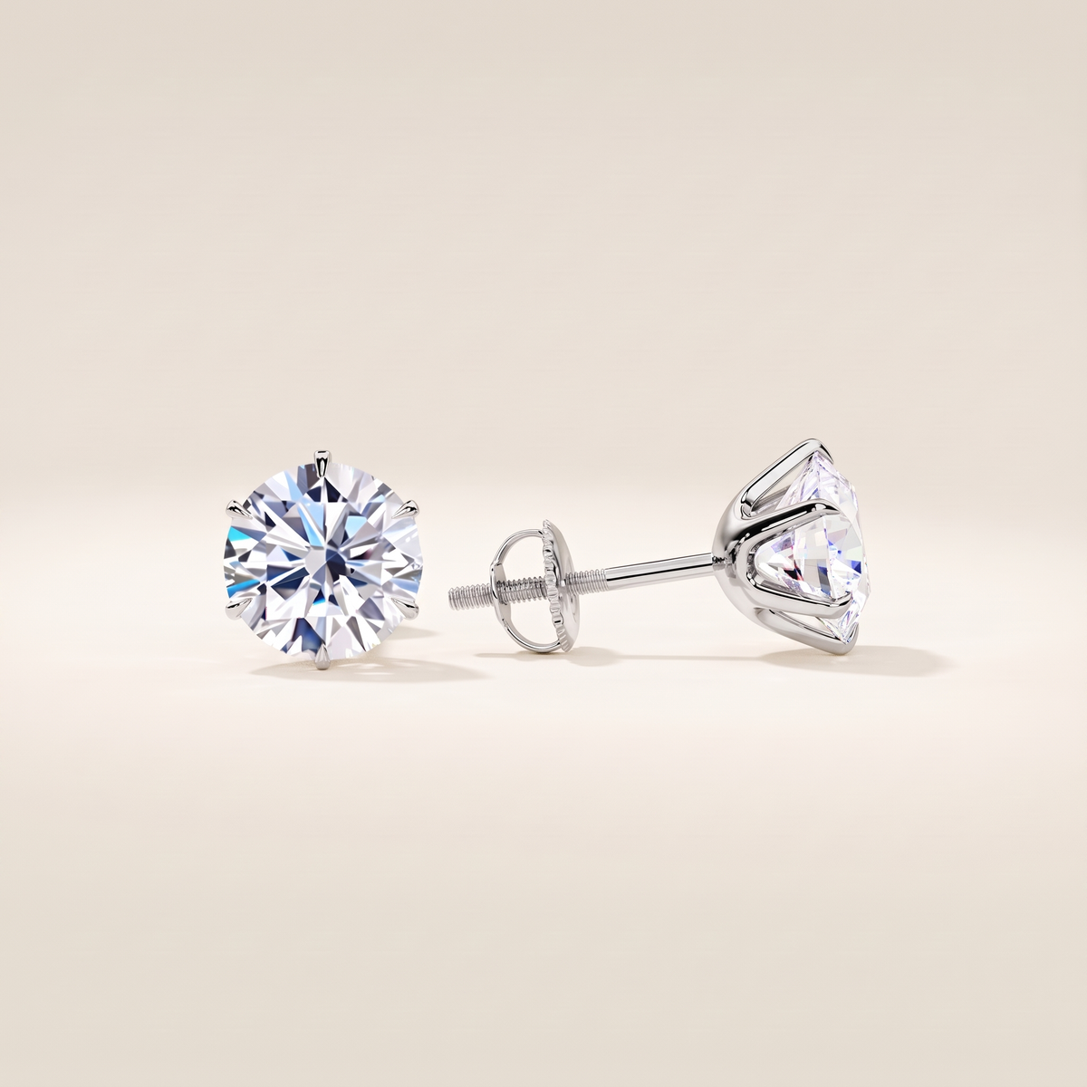 Tera Chic White Gold Earrings – silver