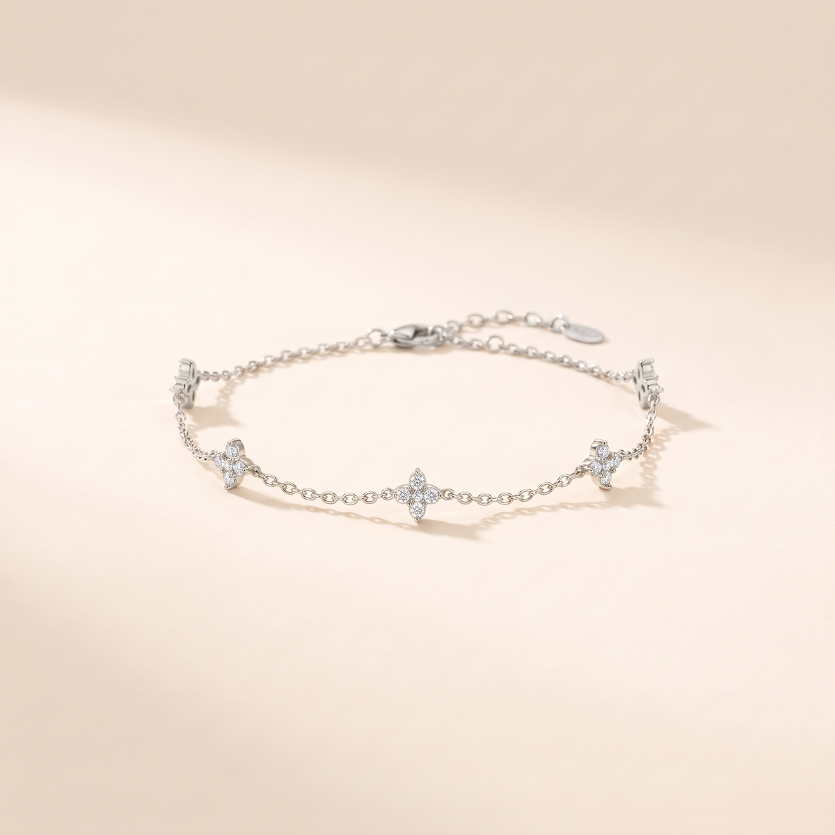 Butterfly Crystal Bracelet – silver