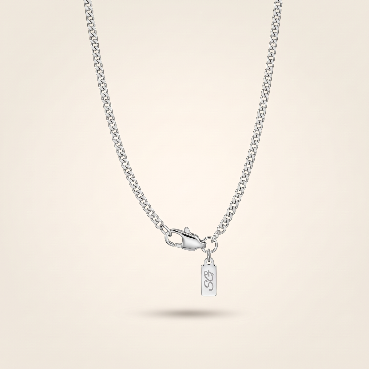 Minimal Chain Stack – silver