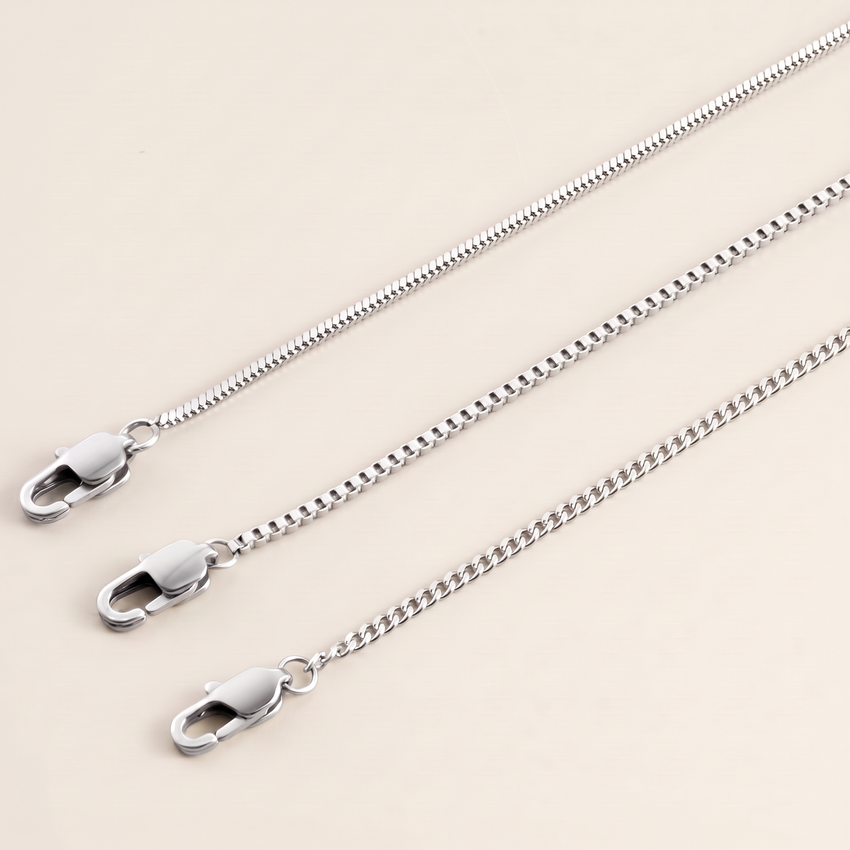 Minimal Bracelet Stack – silver