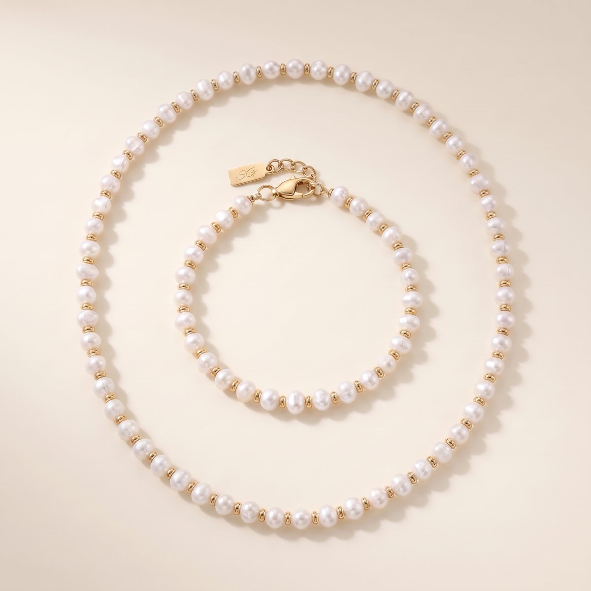 Classic Pearl Set – gold