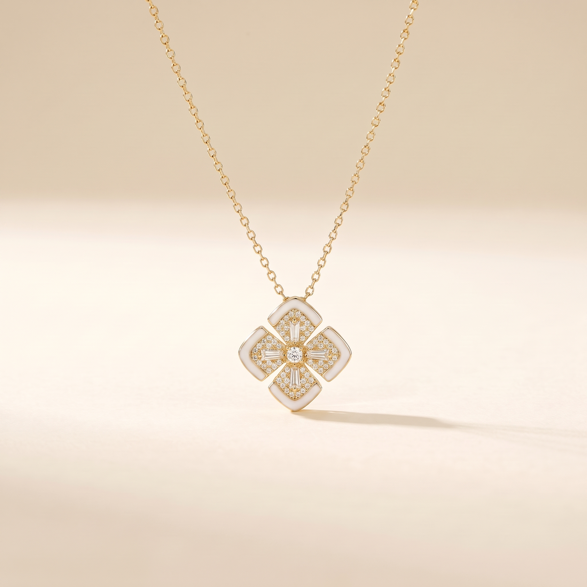 Minimal Stainless Steel Pendant Necklace – gold