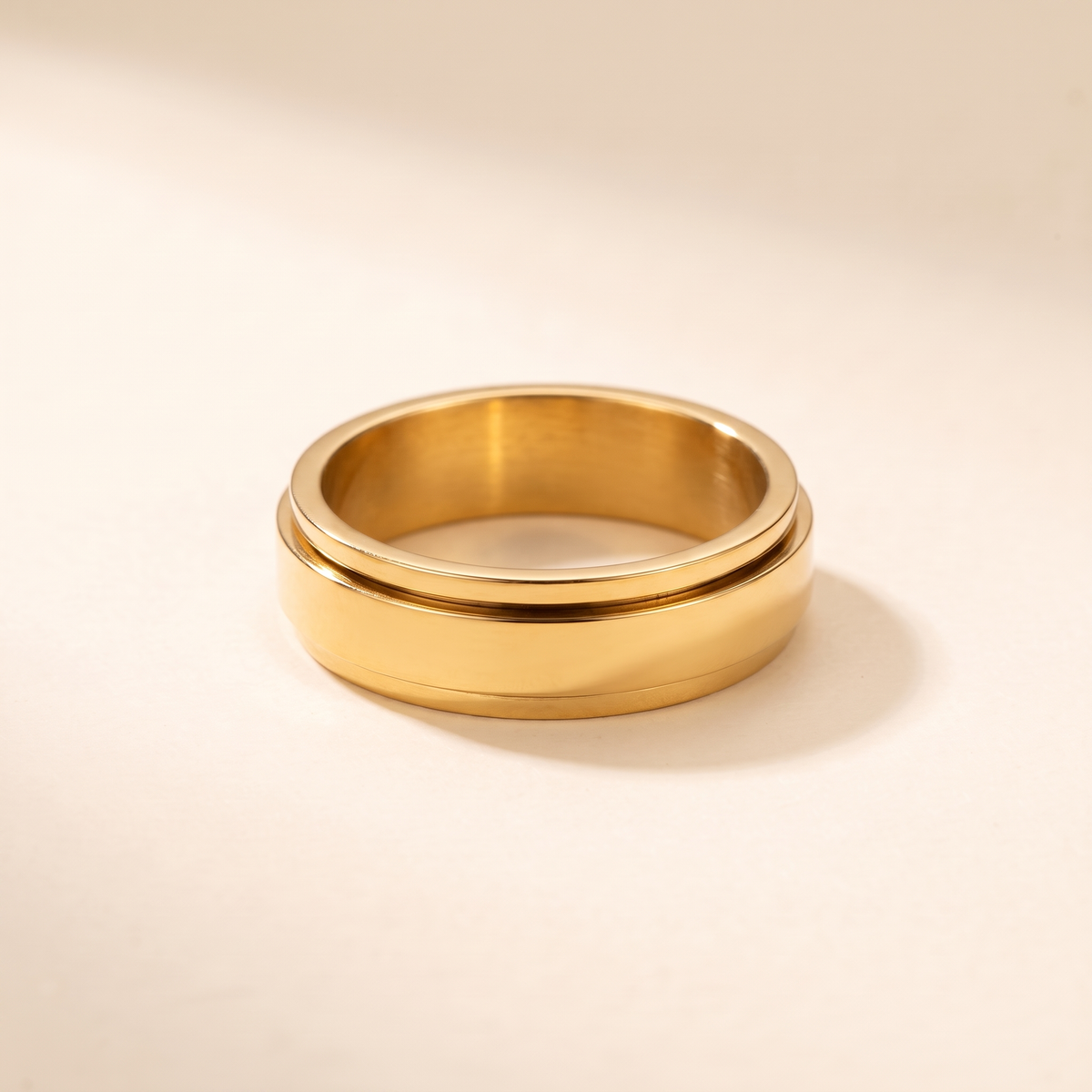 6mm Fidget Spinner Band Ring – gold