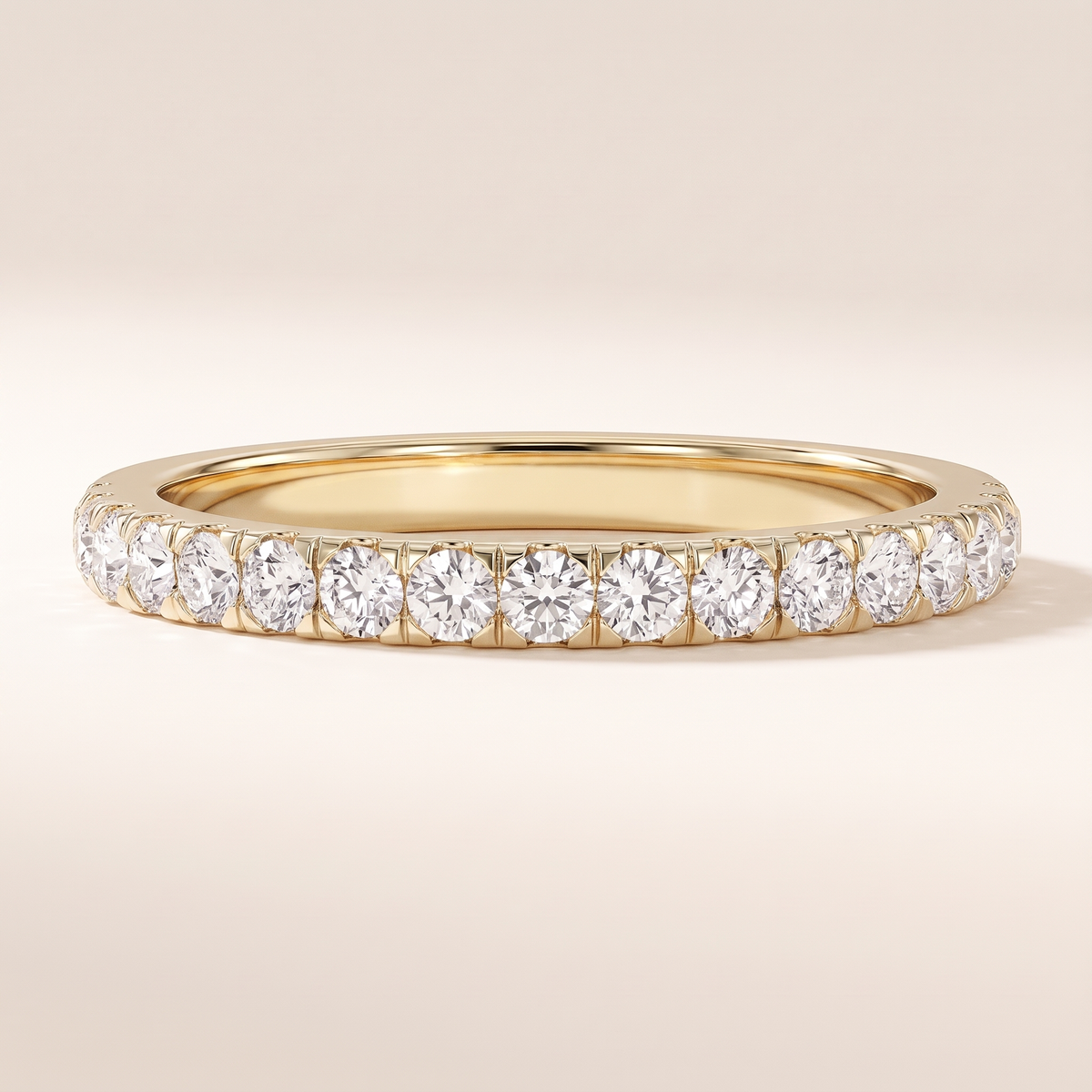 Corse Half Eternity Pavé Diamond Band – gold