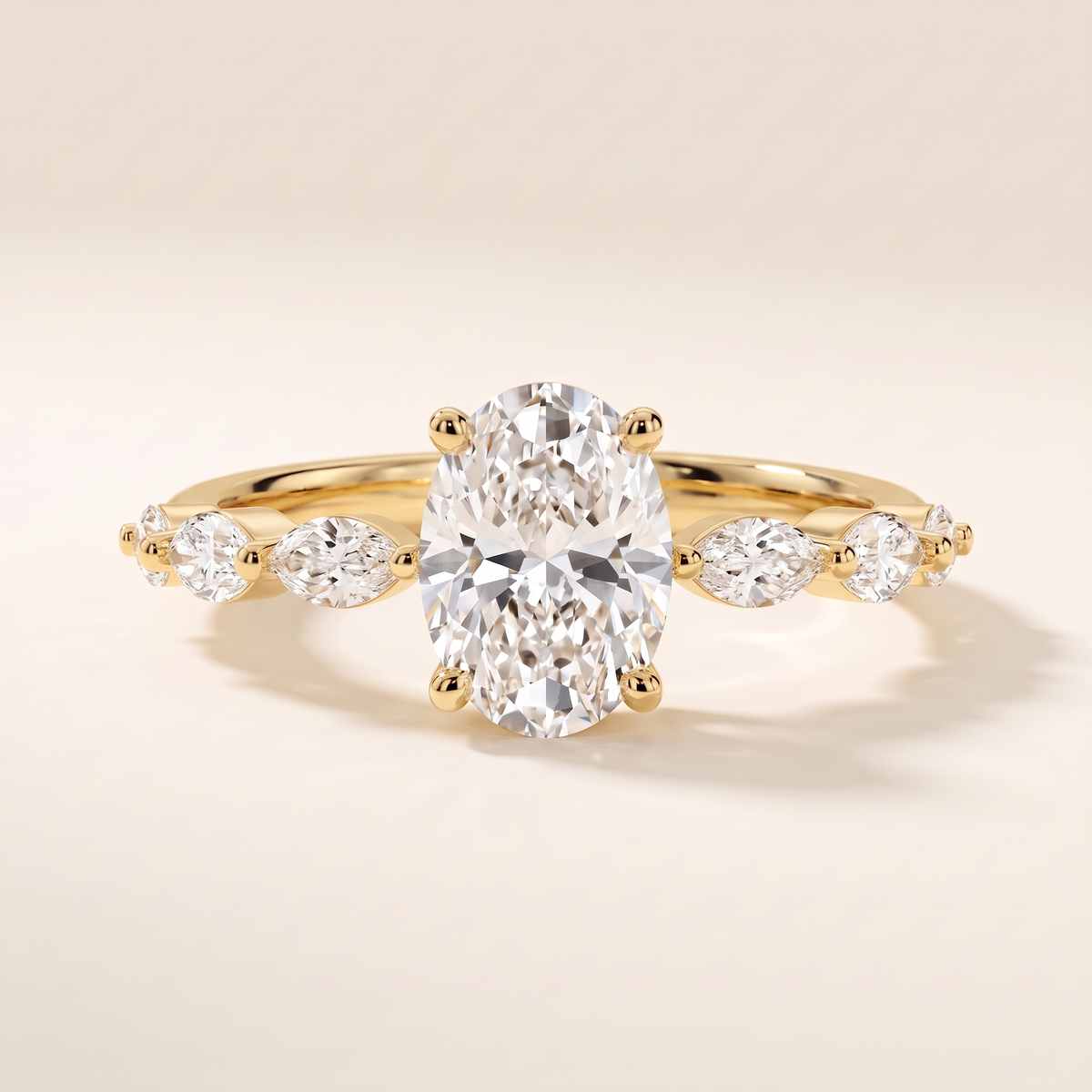 Elegant Aurora Statement Ring – gold