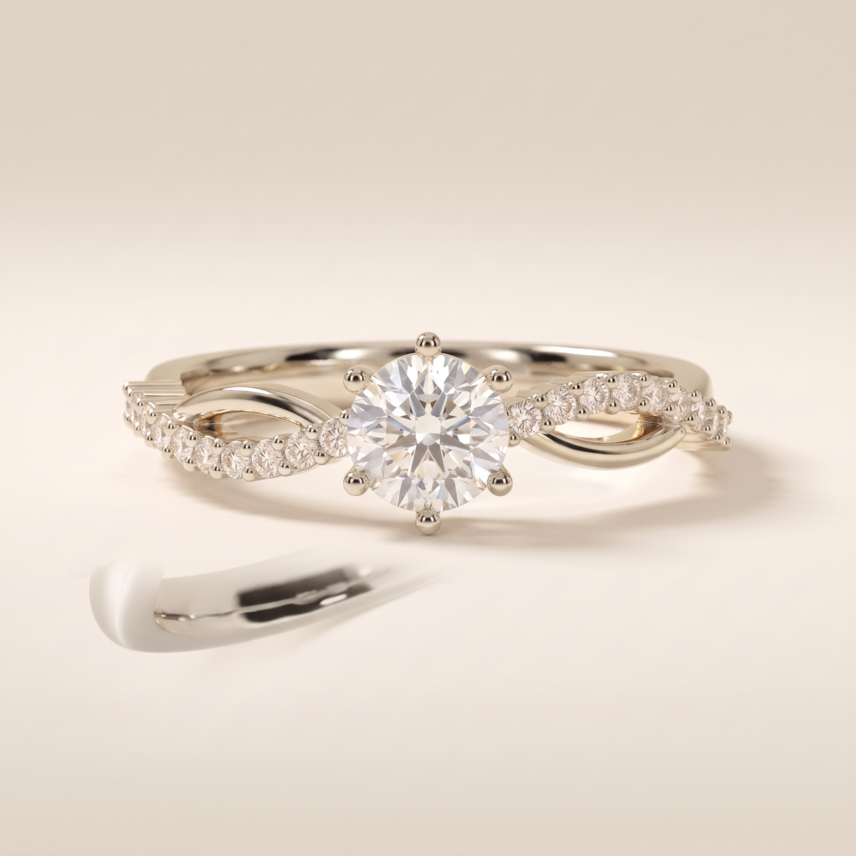 Elegant Eternity Band Ring – silver