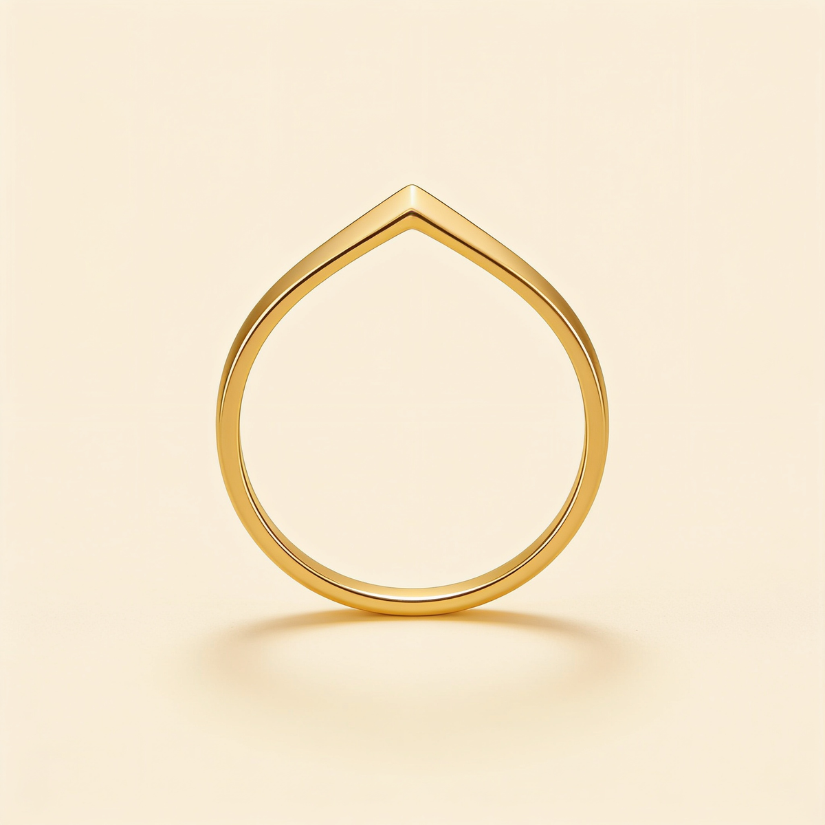 Modern Wave Ring – Gold