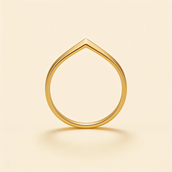 Modern Wave Ring – Gold